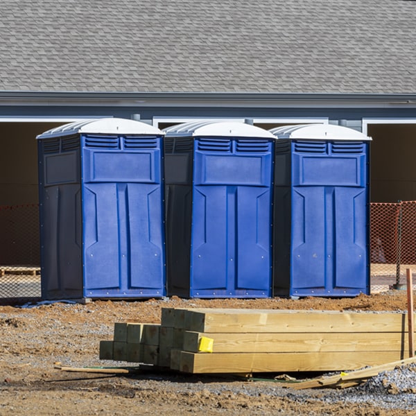 what is the expected delivery and pickup timeframe for the portable toilets in Toronto Kansas